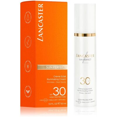 Lancaster Rozjasňujúci protivráskový krém na tvár SPF 30 Sun Perfect (Sun Illuminating Cream) 50 ml Lancaster Rozjasňujúci protivráskový krém na tvár SPF 30 Sun Perfect (Sun Illuminating Cream) 50 ml