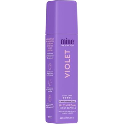 Minetan Samoopaľovacia pena pre tmavo hnedé opálenie s olivovým podtónom Violet (Self Tan Foam) 200 ml Minetan Samoopaľovacia pena pre tmavo hnedé opálenie s olivovým podtónom Violet (Self Tan Foam) 200 ml