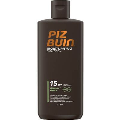 Piz Buin Hydratačné mlieko na opaľovanie SPF 15 (Moisturizing Sun Lotion) 200 ml Piz Buin Hydratačné mlieko na opaľovanie SPF 15 (Moisturizing Sun Lotion) 200 ml