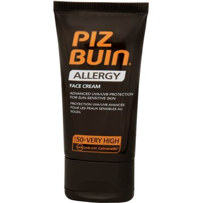 Piz Buin Krém na opaľovanie na tvár SPF 50+ (Allergy Face Cream) 50 ml Piz Buin Krém na opaľovanie na tvár SPF 50+ (Allergy Face Cream) 50 ml