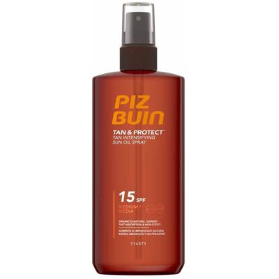 Piz Buin Olej urýchľujúci proces opaľovanie v spreji SPF 15 Tan & Protect (Sun Oil Spray) 150 ml Piz Buin Olej urýchľujúci proces opaľovanie v spreji SPF 15 Tan & Protect (Sun Oil Spray) 150 ml