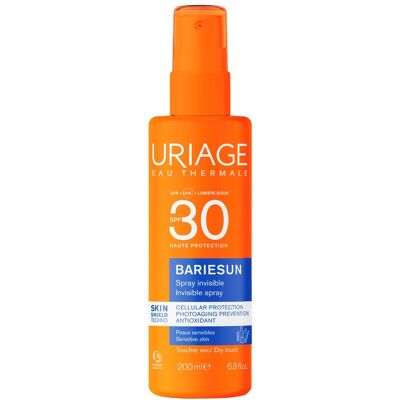 Uriage Neparfémovaný sprej na opaľovanie SPF 30+ Bariesun (Invisible Spray) 200 ml Uriage Neparfémovaný sprej na opaľovanie SPF 30+ Bariesun (Invisible Spray) 200 ml