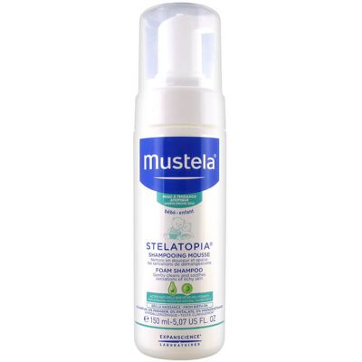 Mustela Detský penivý šampón pre extrémne suchú pokožku Stelatopia (Foam Shampoo) 150 ml Mustela Detský penivý šampón pre extrémne suchú pokožku Stelatopia (Foam Shampoo) 150 ml