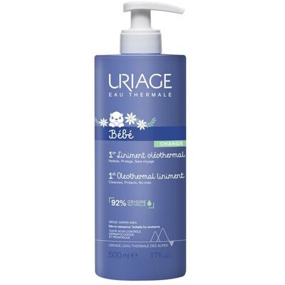 Uriage Detská čistiaca starostlivosť pre oblasť plienok Bébé (1st Oleothermal Liniment) 500 ml Uriage Detská čistiaca starostlivosť pre oblasť plienok Bébé (1st Oleothermal Liniment) 500 ml