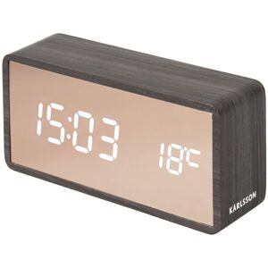 Karlsson Dizajnové LED hodiny - budík KA5878BK Karlsson Dizajnové LED hodiny - budík KA5878BK