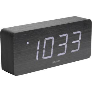 Karlsson Dizajnový LED budík - hodiny KA5654BK Karlsson Dizajnový LED budík - hodiny KA5654BK