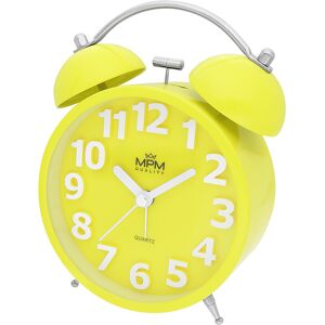 MPM Quality Analógový kovový budík MPM Happy Morning - žltý C01.4056.10 MPM Quality Analógový kovový budík MPM Happy Morning - žltý C01.4056.10