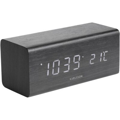 Karlsson Dizajnový LED budík - hodiny KA5652BK Karlsson Dizajnový LED budík - hodiny KA5652BK
