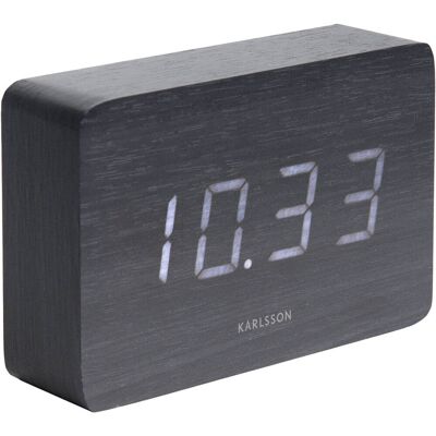 Karlsson Dizajnový LED budík - hodiny KA5653BK Karlsson Dizajnový LED budík - hodiny KA5653BK