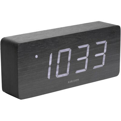 Karlsson Dizajnový LED budík - hodiny KA5654BK Karlsson Dizajnový LED budík - hodiny KA5654BK