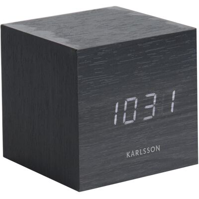 Karlsson Dizajnový LED budík - hodiny KA5655BK Karlsson Dizajnový LED budík - hodiny KA5655BK