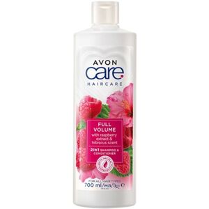 Avon Šampón a kondicionér s malinou a ibištekom 2v1 pre väčší objem vlasov Care (2 in 1 Shampoo & Conditioner) 700 ml Avon Šampón a kondicionér s malinou a ibištekom 2v1 pre väčší objem vlasov Care (2 in 1 Shampoo & Conditioner) 700 ml