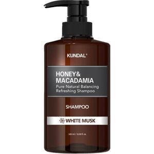 KUNDAL Hydratačný šampón Med & Macadamia White Musk (Pure Natural Balancing Refreshing Shampoo) 500 ml KUNDAL Hydratačný šampón Med & Macadamia White Musk (Pure Natural Balancing Refreshing Shampoo) 500 ml