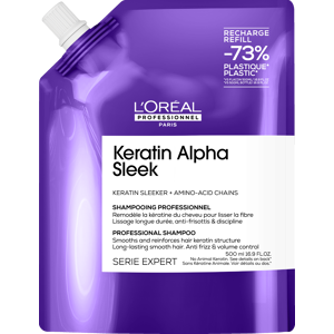 L'Oréal Professionnel Uhladzujúci šampón Keratín Alpha Sleek Shampoo 500 ml - náhradná náplň L'Oréal Professionnel Uhladzujúci šampón Keratín Alpha Sleek Shampoo 500 ml - náhradná náplň