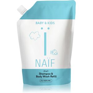 NAÏF Umývací gél a šampón 2v1 pre deti a bábätká Shampoo & Body Wash 500 ml - náhradná náplň NAÏF Umývací gél a šampón 2v1 pre deti a bábätká Shampoo & Body Wash 500 ml - náhradná náplň
