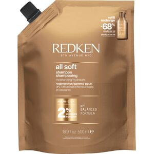 Redken Zjemňujúci šampón pre suché a krehké vlasy All Soft (Shampoo) 500 ml - náhradná náplň Redken Zjemňujúci šampón pre suché a krehké vlasy All Soft (Shampoo) 500 ml - náhradná náplň