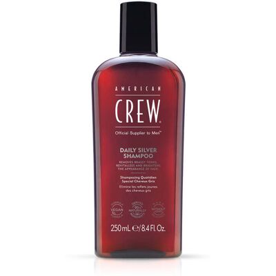 American Crew Denný šampón na šedivé vlasy (Daily Silver Shampoo) 250 ml American Crew Denný šampón na šedivé vlasy (Daily Silver Shampoo) 250 ml