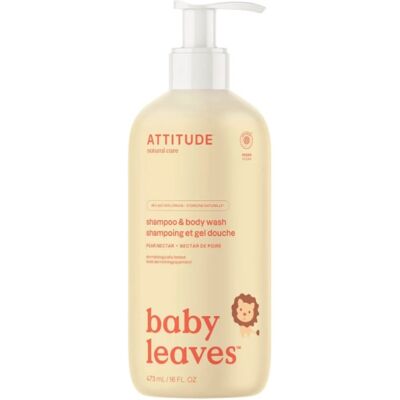 Attitude Detské telové mydlo a šampón s vôňou hruškovej šťavy Baby Leaves (Shampoo & Body Wash) 473 ml Attitude Detské telové mydlo a šampón s vôňou hruškovej šťavy Baby Leaves (Shampoo & Body Wash) 473 ml