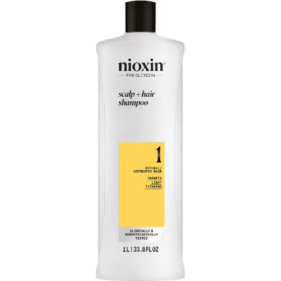 Nioxin Čistiaci šampón pre jemné mierne rednúce prírodné vlasy System 1 (Shampoo Cleanser System 1) 1000 ml Nioxin Čistiaci šampón pre jemné mierne rednúce prírodné vlasy System 1 (Shampoo Cleanser System 1) 1000 ml