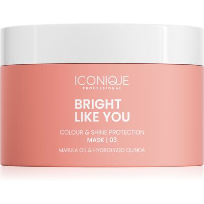 ICONIQUE Professional Obnovujúca a ochranná maska pre farbené vlasy Bright Like You Mask 200 ml ICONIQUE Professional Obnovujúca a ochranná maska pre farbené vlasy Bright Like You Mask 200 ml
