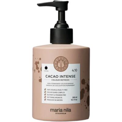 Maria Nila Jemná vyživujúca maska bez permanentných farebných pigmentov 4.10 Cacao Intense (Colour Refresh Mask) 300 ml Maria Nila Jemná vyživujúca maska bez permanentných farebných pigmentov 4.10 Cacao Intense (Colour Refresh Mask) 300 ml