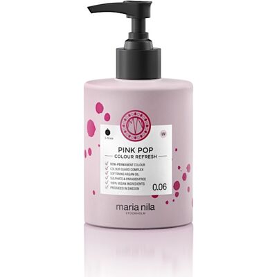 Maria Nila Jemná vyživujúca maska bez permanentných farebných pigmentov Pink (Colour Refresh Mask) 300 ml Maria Nila Jemná vyživujúca maska bez permanentných farebných pigmentov Pink (Colour Refresh Mask) 300 ml