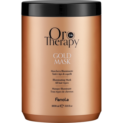 Fanola Rozjasňujúca maska na vlasy Oro Puro Illuminating Mask 1000 ml Fanola Rozjasňujúca maska na vlasy Oro Puro Illuminating Mask 1000 ml