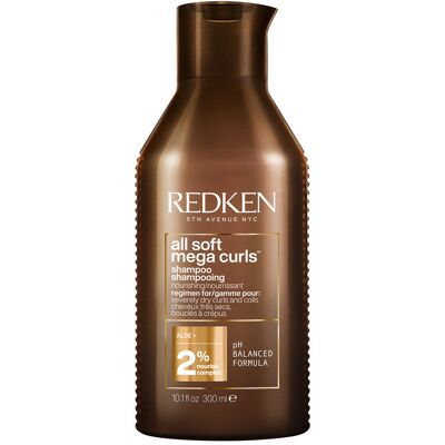 Redken Šampón pre suché kučeravé a vlnité vlasy All Soft Mega Curl s (Shampoo) 300 ml Redken Šampón pre suché kučeravé a vlnité vlasy All Soft Mega Curl s (Shampoo) 300 ml