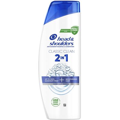Head and Shoulders Šampón a kondicionér 2v1 Classic Clean (Anti-Dandruff Shampoo & Conditioner) 330 ml Head and Shoulders Šampón a kondicionér 2v1 Classic Clean (Anti-Dandruff Shampoo & Conditioner) 330 ml