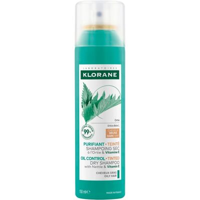 Klorane Suchý šampón pre mastné a tmavé vlasy Bio Žihľava Dry Shampoo 150 ml Klorane Suchý šampón pre mastné a tmavé vlasy Bio Žihľava Dry Shampoo 150 ml
