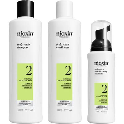 Nioxin Súprava starostlivosti pre jemné výrazne rednúce prírodné vlasy System 2 Nioxin Súprava starostlivosti pre jemné výrazne rednúce prírodné vlasy System 2