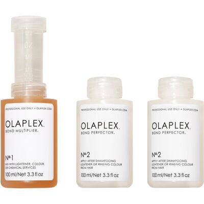 Olaplex Súprava pre farbené alebo chemicky ošetrené vlasy (Traveling Stylist Kit) 3 x 100 ml Olaplex Súprava pre farbené alebo chemicky ošetrené vlasy (Traveling Stylist Kit) 3 x 100 ml