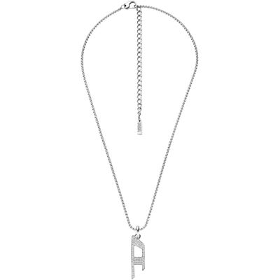 Diesel Fashion oceľový náhrdelník D Logo DX1624040 Diesel Fashion oceľový náhrdelník D Logo DX1624040