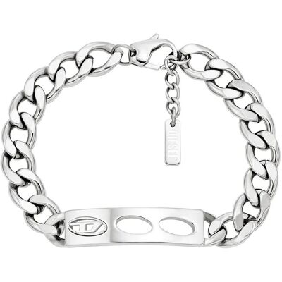 Diesel Štýlový unisex náramok z ocele D Logo DX1663040 Diesel Štýlový unisex náramok z ocele D Logo DX1663040