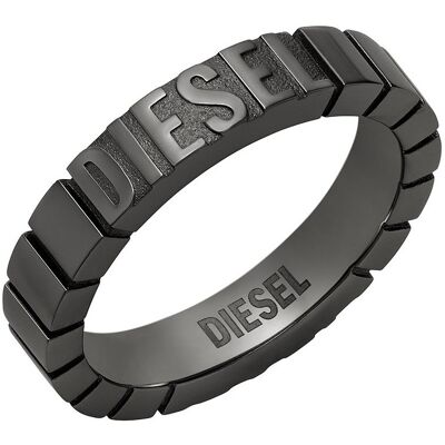 Diesel Moderný čierny prsteň z ocele DX1612060 54 mm Diesel Moderný čierny prsteň z ocele DX1612060 54 mm