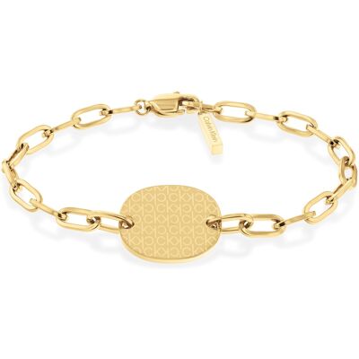 Calvin Klein Moderný pozlátený náramok Iconic for Her 35000397 Calvin Klein Moderný pozlátený náramok Iconic for Her 35000397