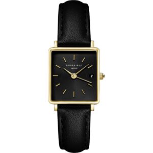 Rosefield Boxy XS Black Black Leather Gold QBBLG-Q53 Rosefield Boxy XS Black Black Leather Gold QBBLG-Q53