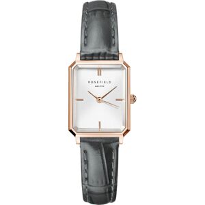 Rosefield Octagon XS White Grey Leather Rose Gold OWGLR-O87 Rosefield Octagon XS White Grey Leather Rose Gold OWGLR-O87