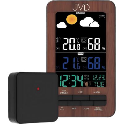 JVD Rádiovo riadená meteorologická stanica RB6687.2 JVD Rádiovo riadená meteorologická stanica RB6687.2