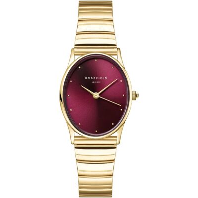 Rosefield Oval Burgundy Half-moon Steel Gold OVGSG-OV15 Rosefield Oval Burgundy Half-moon Steel Gold OVGSG-OV15