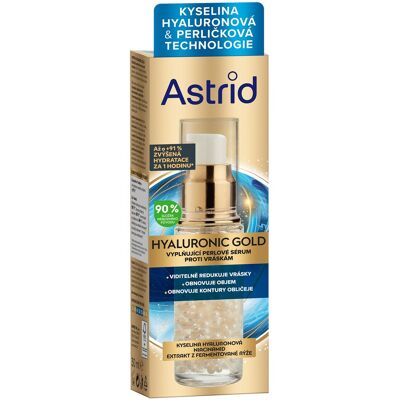 Astrid Vyplňujúce perlové sérum proti vráskam Hyaluronic Gold 30 ml Astrid Vyplňujúce perlové sérum proti vráskam Hyaluronic Gold 30 ml