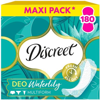 Discreet Slipové vložky Waterlily Multiform 180 ks Discreet Slipové vložky Waterlily Multiform 180 ks