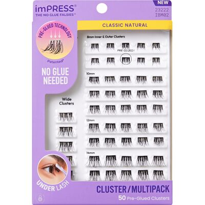 KISS Trsové riasy imPRESS Pre-glued Cluster Multi 02 KISS Trsové riasy imPRESS Pre-glued Cluster Multi 02