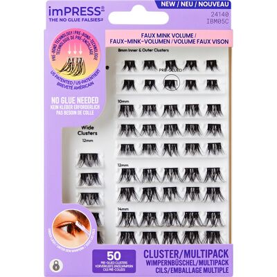 KISS Trsové riasy imPRESS Pre-glued Cluster Multi 05 KISS Trsové riasy imPRESS Pre-glued Cluster Multi 05