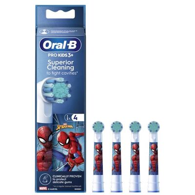 Oral B Náhradná hlavica EB 10-4 Kids Spiderman 4 ks Oral B Náhradná hlavica EB 10-4 Kids Spiderman 4 ks