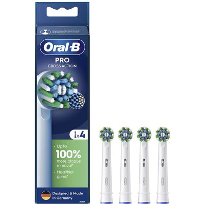 Oral B Náhradné kefkové hlavice Cross Action EB50 4 ks Oral B Náhradné kefkové hlavice Cross Action EB50 4 ks