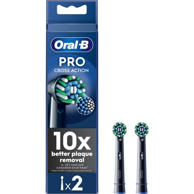 Oral B Náhradná hlavica Pro Cross Action EB50 Black 2 ks Oral B Náhradná hlavica Pro Cross Action EB50 Black 2 ks