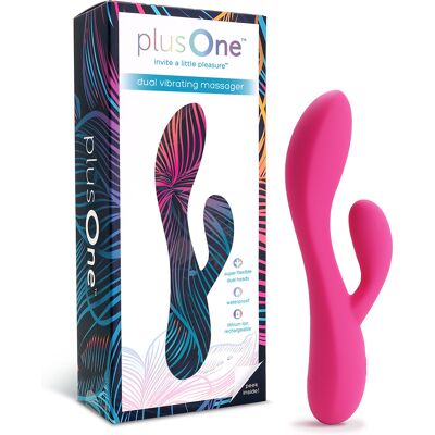 PlusOne Duálny vibračný stimulátor ružový PlusOne Duálny vibračný stimulátor ružový