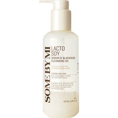 Some By Mi Čistiaci pleťový olej Lactosoy (Sebum & Blackhead Cleansing Oil) 200 ml Some By Mi Čistiaci pleťový olej Lactosoy (Sebum & Blackhead Cleansing Oil) 200 ml