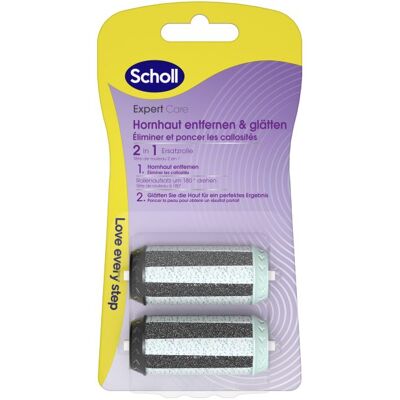 Scholl Náhradné hlavice do elektrického pilníka Velvet Smooth Expert Care 2in1 File & Smooth 2 ks Scholl Náhradné hlavice do elektrického pilníka Velvet Smooth Expert Care 2in1 File & Smooth 2 ks